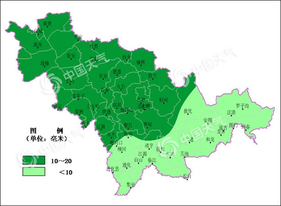 “海神”继续在吉林制造风雨 影响区域与“美莎克”高度重叠