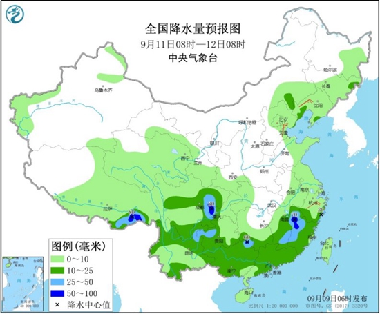 华西秋雨逐渐开启 江浙沪“秋老虎”短暂出没