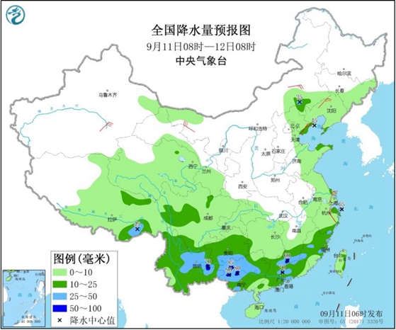 南方阴雨不断西南地区局地暴雨 北方冷空气频繁