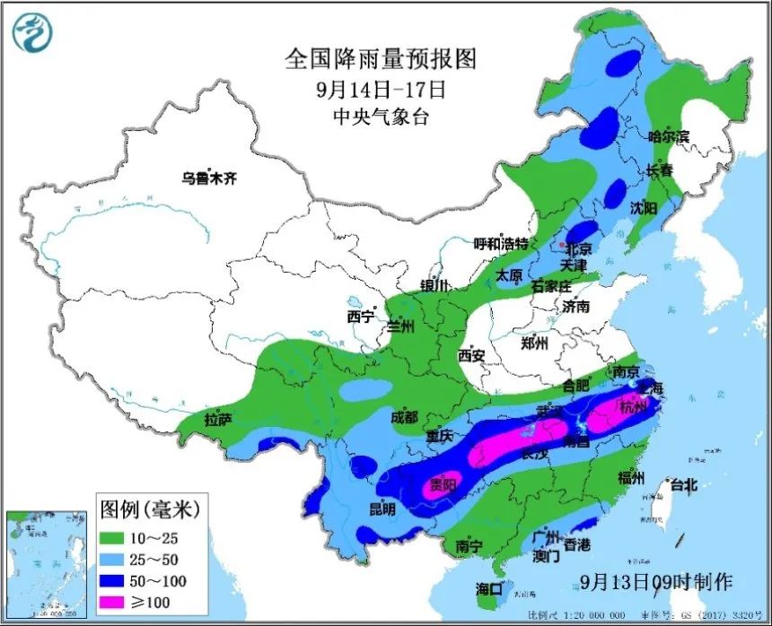 下周 | 一场雨一场凉 中东部大范围降雨开启 秋天稳步向南推进