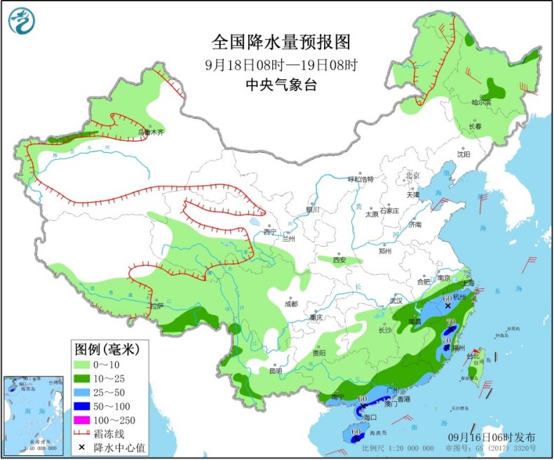 南方强降雨今日达到鼎盛 长江中下游湿凉华南维持闷热