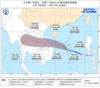 台风预警！“红霞”增强