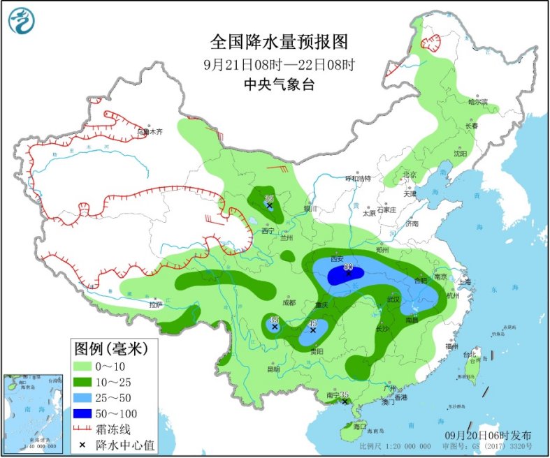 中东部大范围降水来袭 下周初江南等地冷如深秋