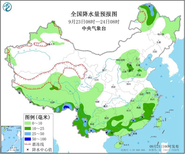 中东部今明天迎主要降水时段 江淮江南气温持续偏低