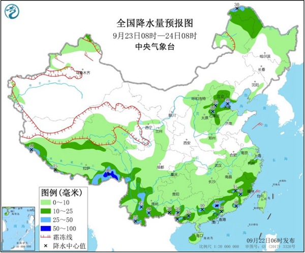 我国中东部迎大范围降雨 江淮江南入秋进行时