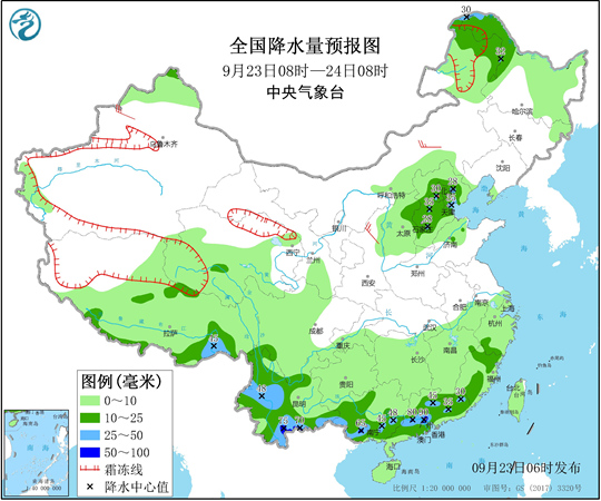 中东部大范围降雨今起减弱 华北多地最高气温创新低