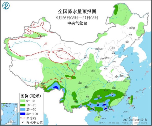 南方强降雨不停歇 华北东北需防大雾