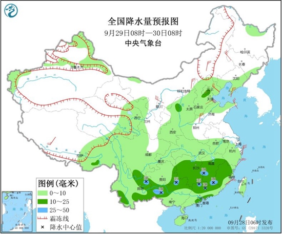 西南江南等地阴雨盘踞 东北华北气温陆续转偏低