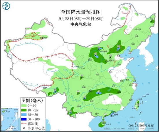 西南江南等地阴雨盘踞 东北华北气温陆续转偏低