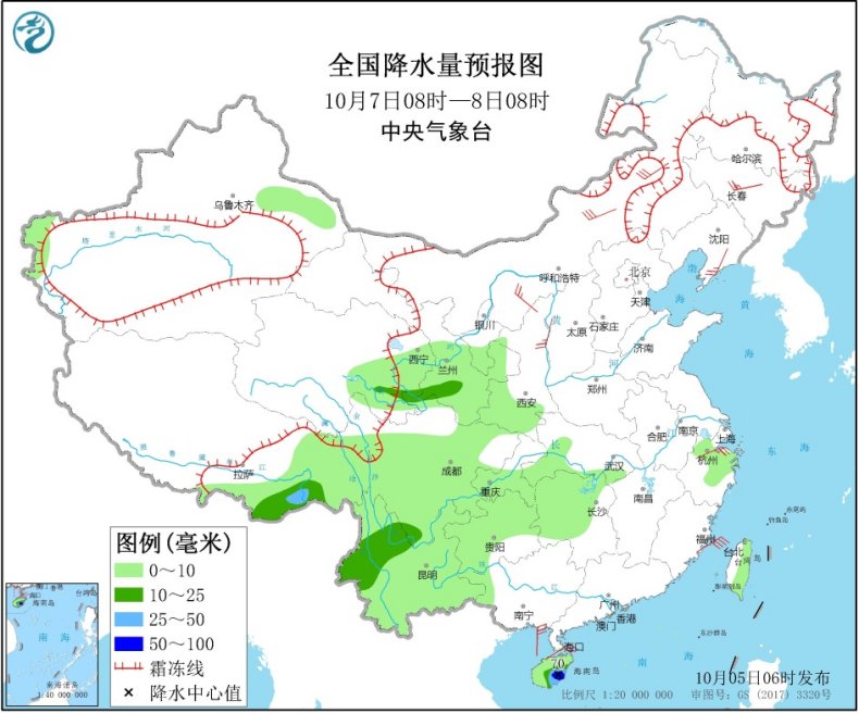 南方雨水进一步减弱 江南江汉部分地区冷如11月下旬