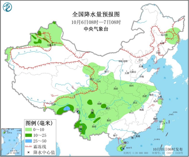 南方雨水进一步减弱 江南江汉部分地区冷如11月下旬