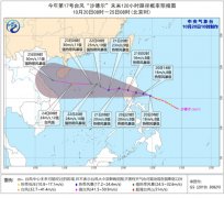 第17号台风“沙德尔”形成