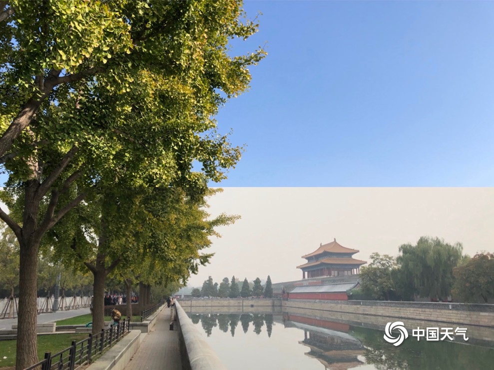北京空气质量转差 一组对比图看天空“蓝灰”转换