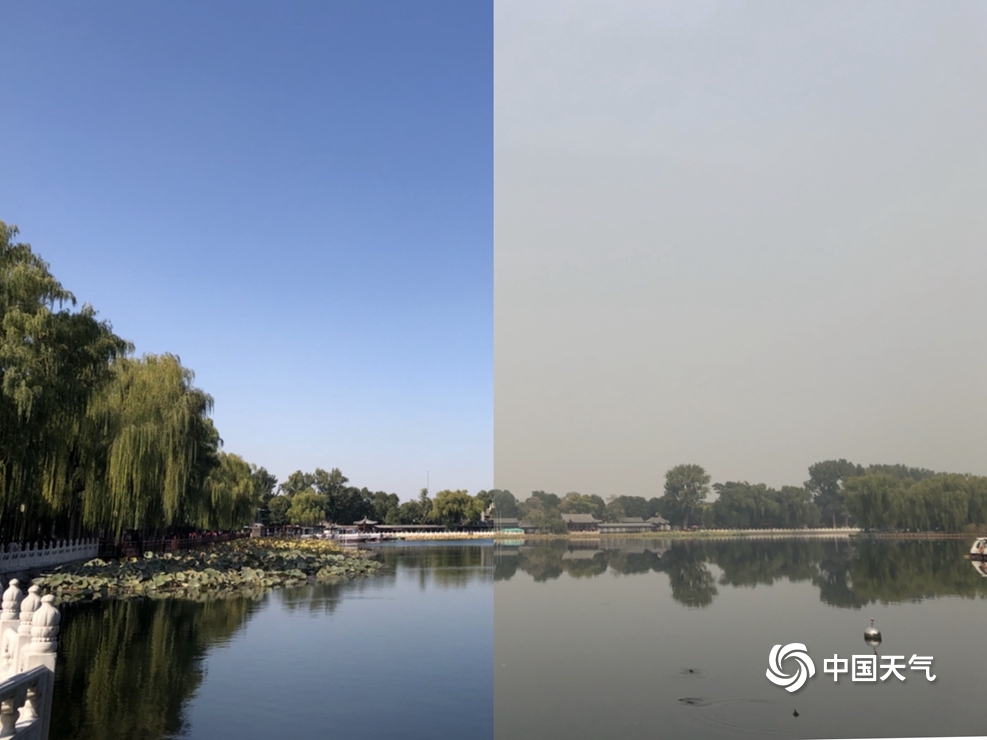 北京空气质量转差 一组对比图看天空“蓝灰”转换