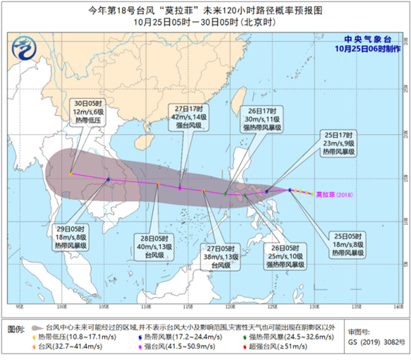 又来一个！今年第18号台风“莫拉菲”生成 未来趋向于越南沿海