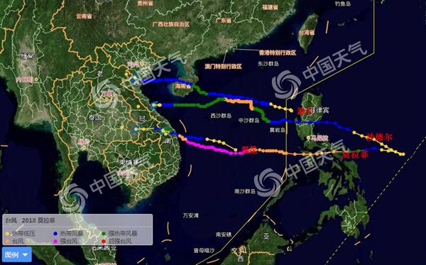 10月台风扎堆影响海南 新任“风王”将何去何从？