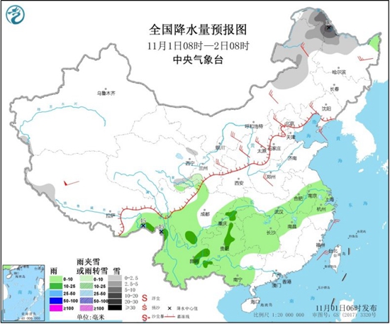 黑龙江等局地有暴雪 华北东北气温“大跳水”