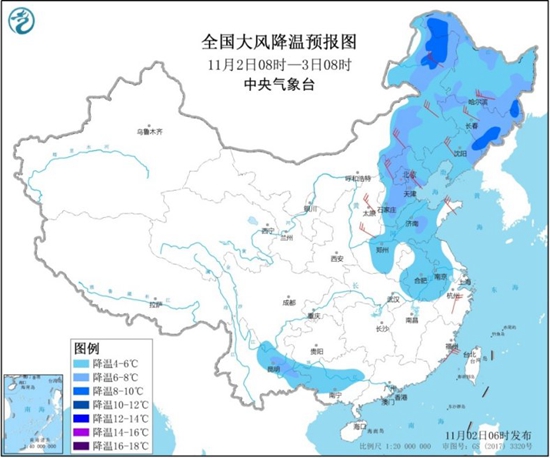 东北将现全天候“冰”冷，西南地区阴雨不断