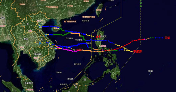 台风“艾涛”“环高”接连生成 近期台风为何偏爱穿过南海奔越南?