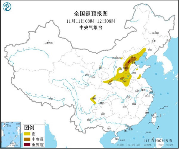 今天京津冀等地霾天气加剧 明起短暂减弱周末又现身