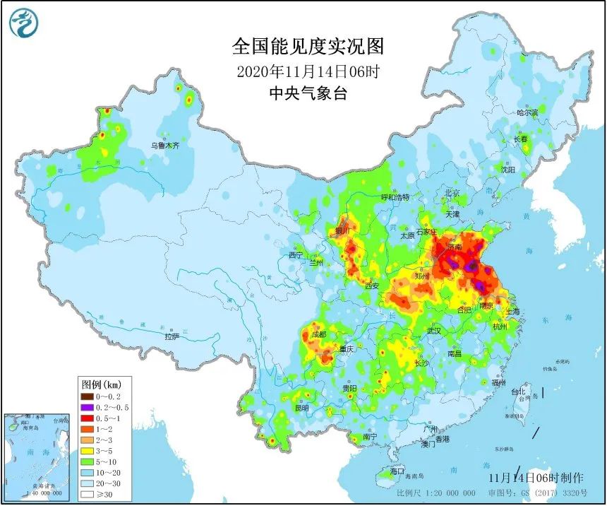 戴好口罩!下半年来最严重的一次雾和霾来了……