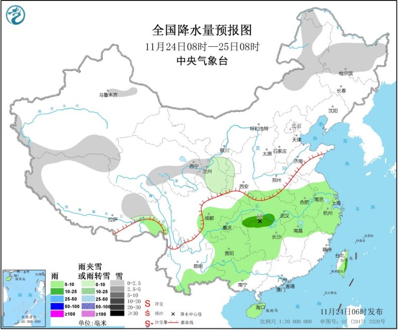 南方大部阴雨频繁气温低迷 华北今明天雾和霾“见缝插针”