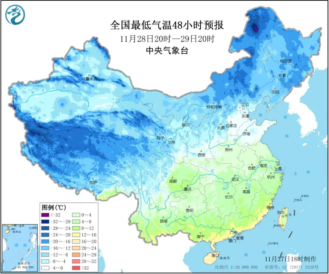 北方人需羽绒服护体！冷空气终于翻过南岭 华南“夏常在”要“凉凉”