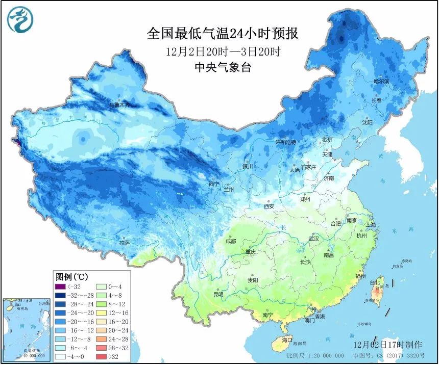 冬天脚步最南已抵达广西北部！大范围气温创新低明早拉开序幕，出门多穿点