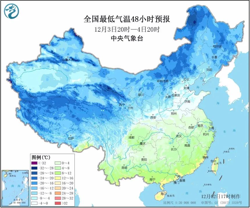 冬天脚步最南已抵达广西北部！大范围气温创新低明早拉开序幕，出门多穿点