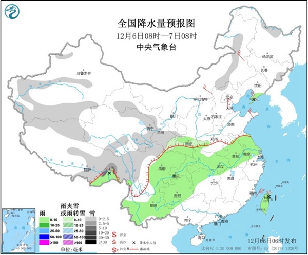 新冷空气影响北方 西南东部等地多阴雨