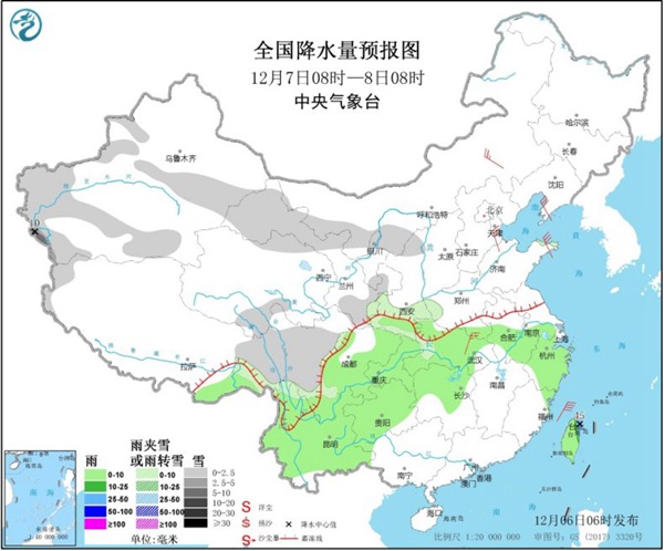 新冷空气影响北方 西南东部等地多阴雨