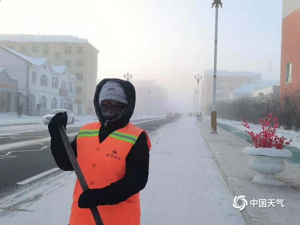 冷冷冷!内蒙古呼伦贝尔现零下40℃极寒天气