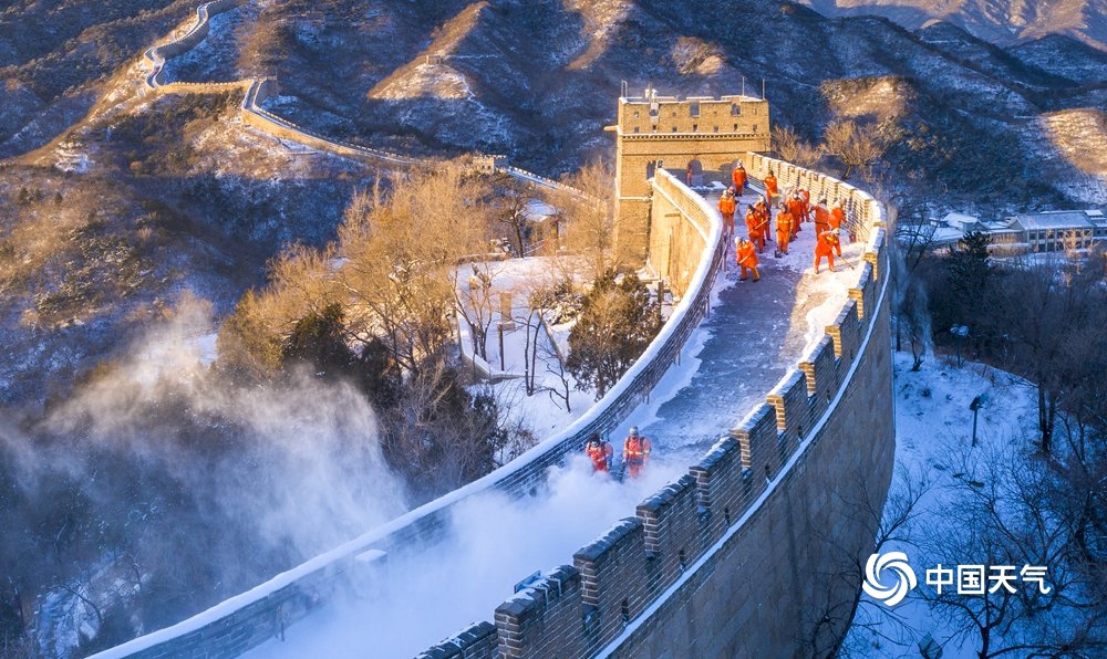 换个视角看降雪 祖国山河美成了一副水墨画