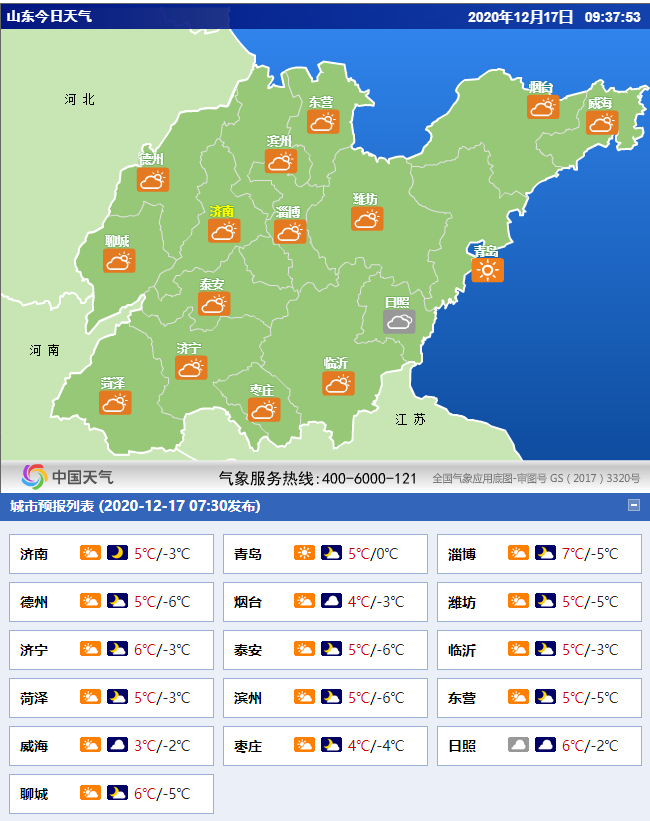 今日8时更新:全国、山东、潍坊,24小时天气预报