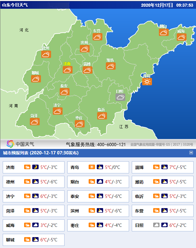 今日8时更新：全国、山东、潍坊，24小时天气预报