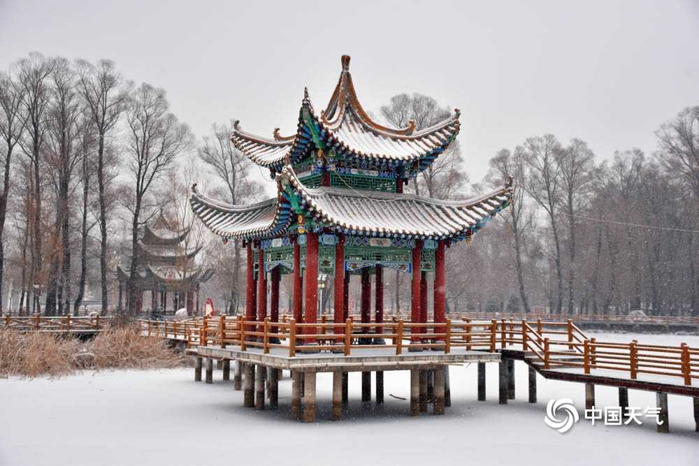 甘肃广河白雪如絮覆万物 天地静谧