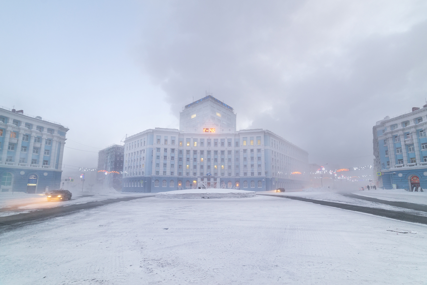 俄罗斯​西伯利亚地区遭遇极寒天气 局部地区气温达零下55摄氏度
