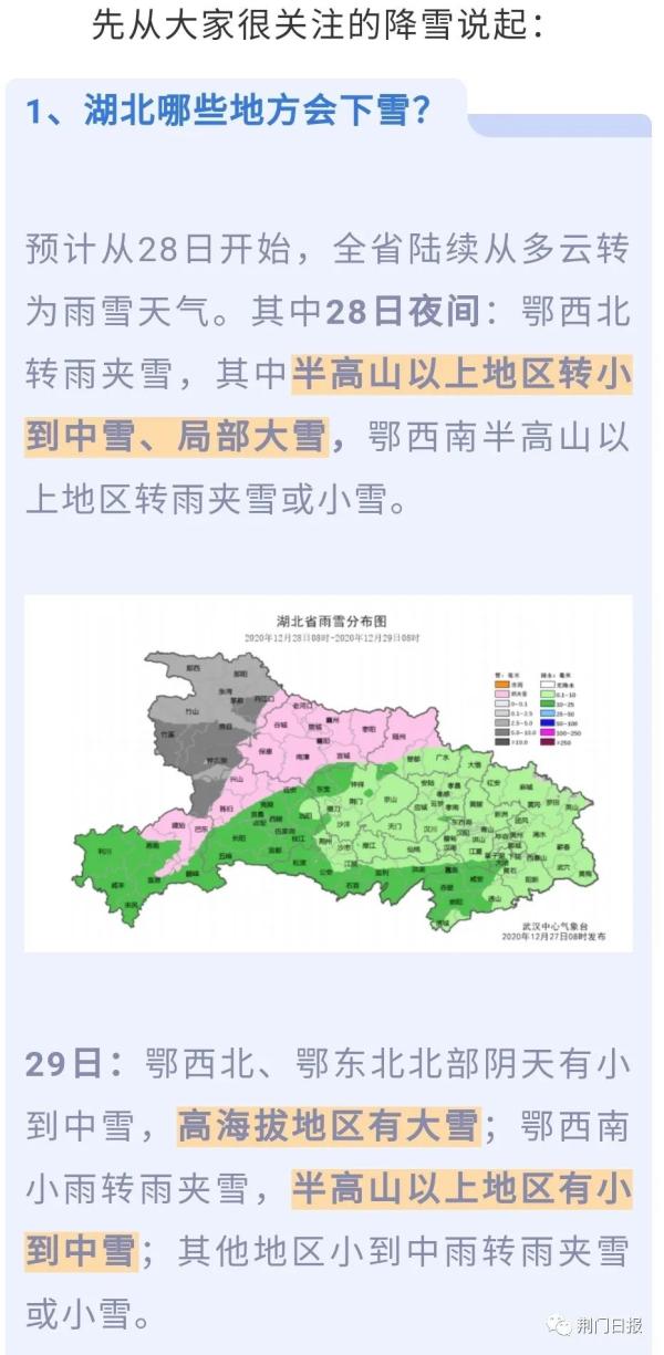 全体荆门人请注意！强冷空气携大风、雨雪天气即将进荆…