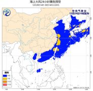 29日东海西部等部分海域阵