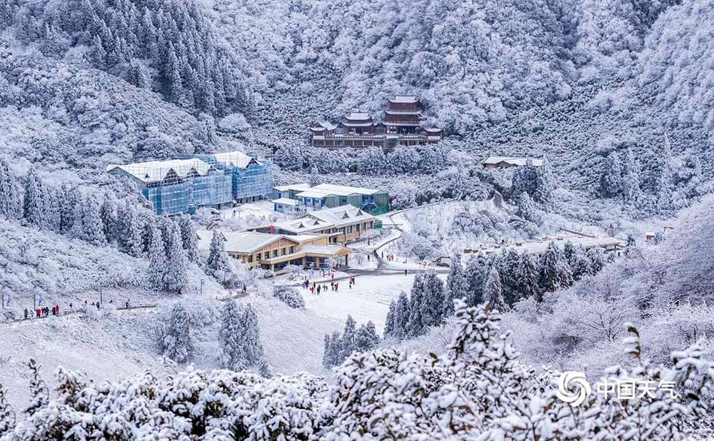 元旦雪后初晴 重庆金佛山八面山美如仙境