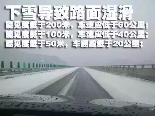 雨雪天气,这些道路交通安全常识要牢记