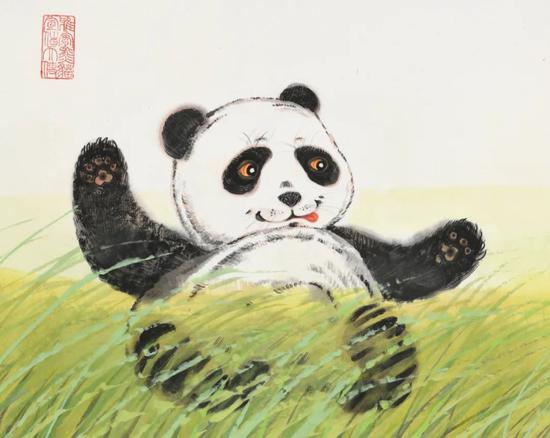 《国宝五牛图》局部国宝熊猫