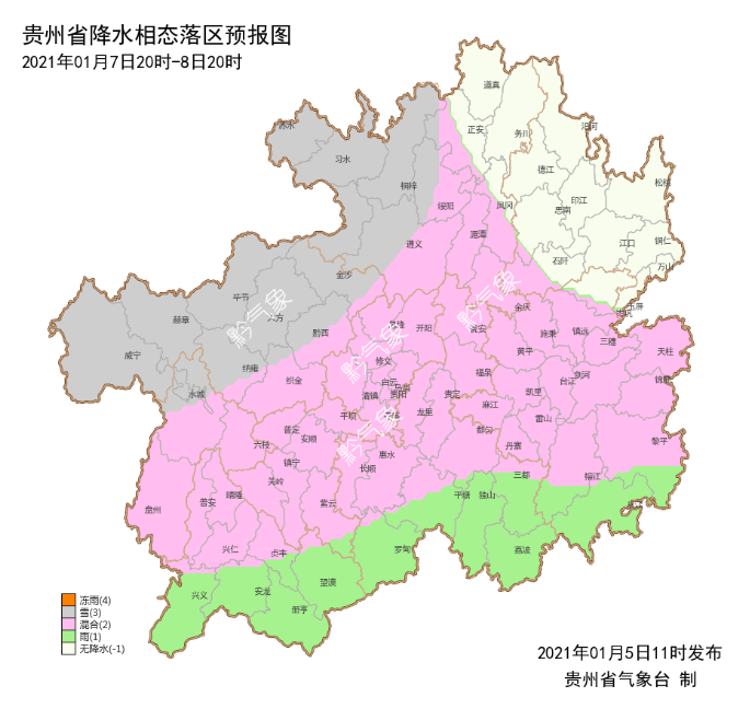 强冷空气入侵贵州 大范围低温雨雪凝冻天气开启