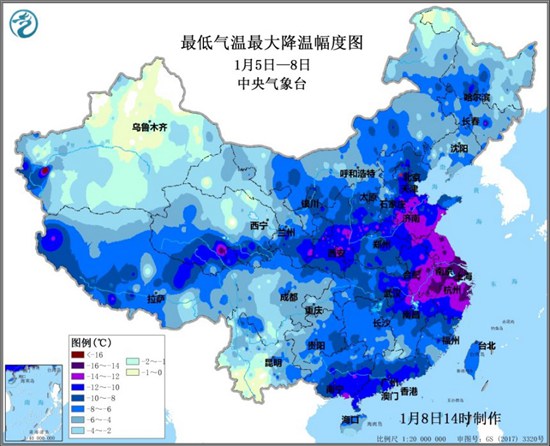 权威解读今年首场寒潮三大特点 40万平方公里国土降温超12℃