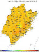 宁德西北部城区最低气温