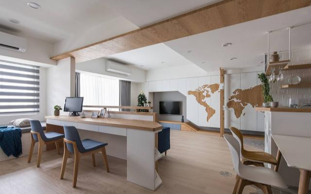 132平北欧风居家，打通空间阻隔，追求高质感居家生活