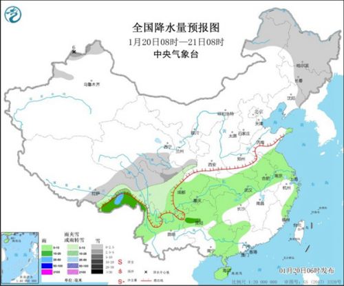 全国天气：南方大范围阴雨发展 东北引领气温大回暖