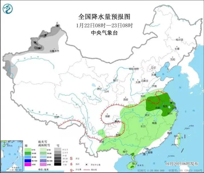 腊八节气，全国大范围雨雪天气，而更大面积的降温正在酝酿生成