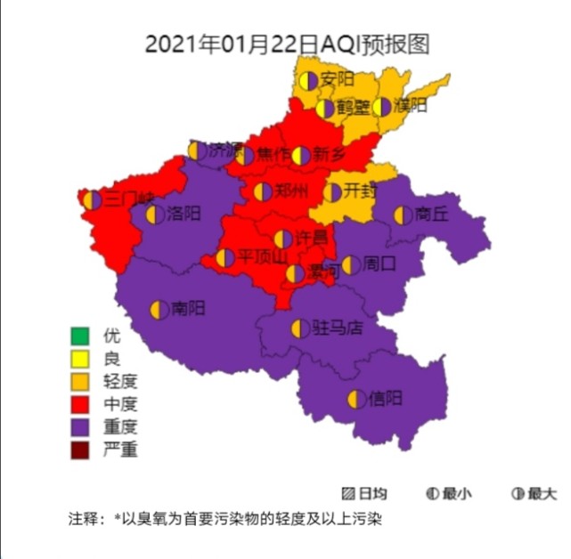 新一轮污染天气侵袭！河南多地中到重度污染，预计持续到下周二