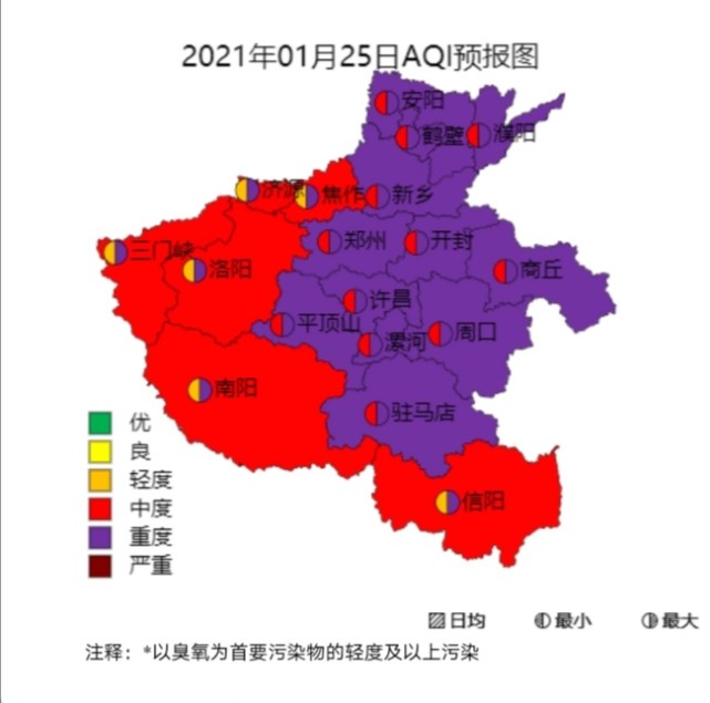 新一轮污染天气侵袭!河南多地中到重度污染,预计持续到下周二